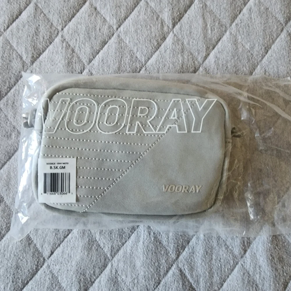 Vooray Sidekick Gray Moto Crossbody Bag‎